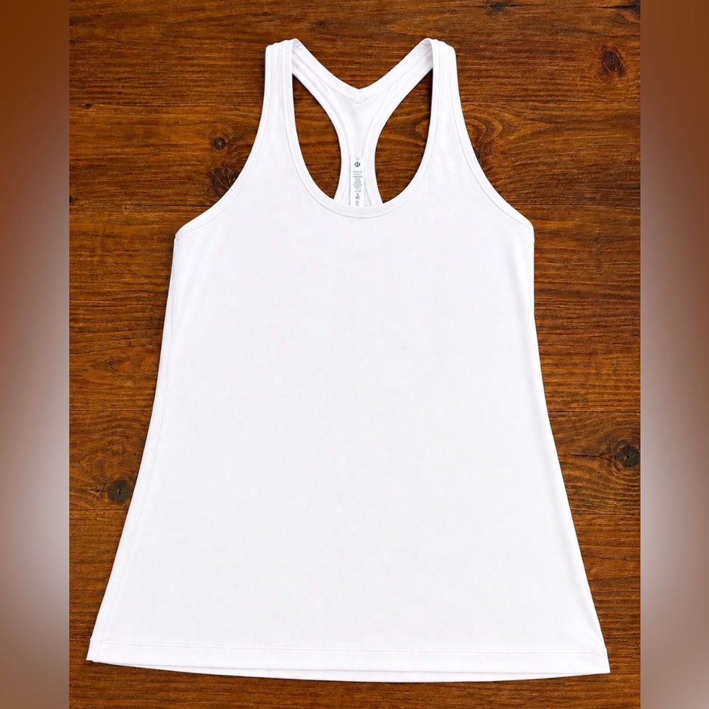 Lululemon Women's White Cool Racerback Tank Top Size L